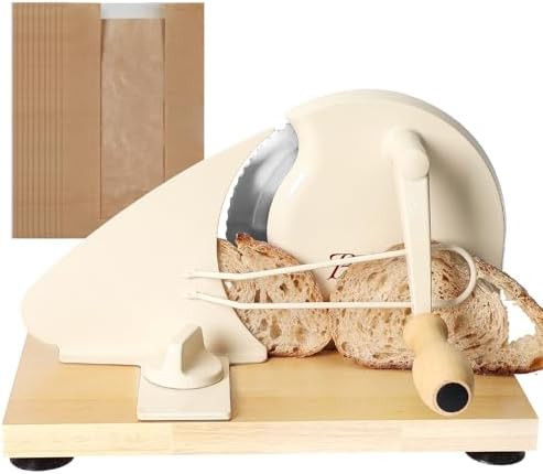 Brvclon Manual Bread Slicer for Homemade Sourdough,Adjustable Thickness,Hand Crank Bread Slicer w... | Amazon (US)