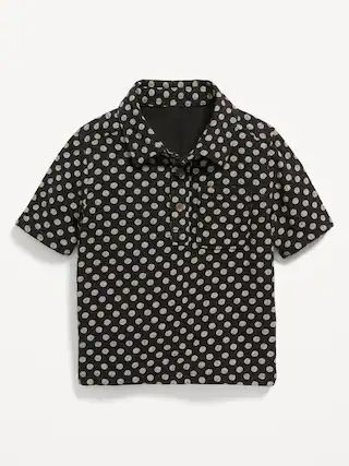 Printed Double-Weave Pocket Polo Shirt for Toddler Boys | Old Navy (US)