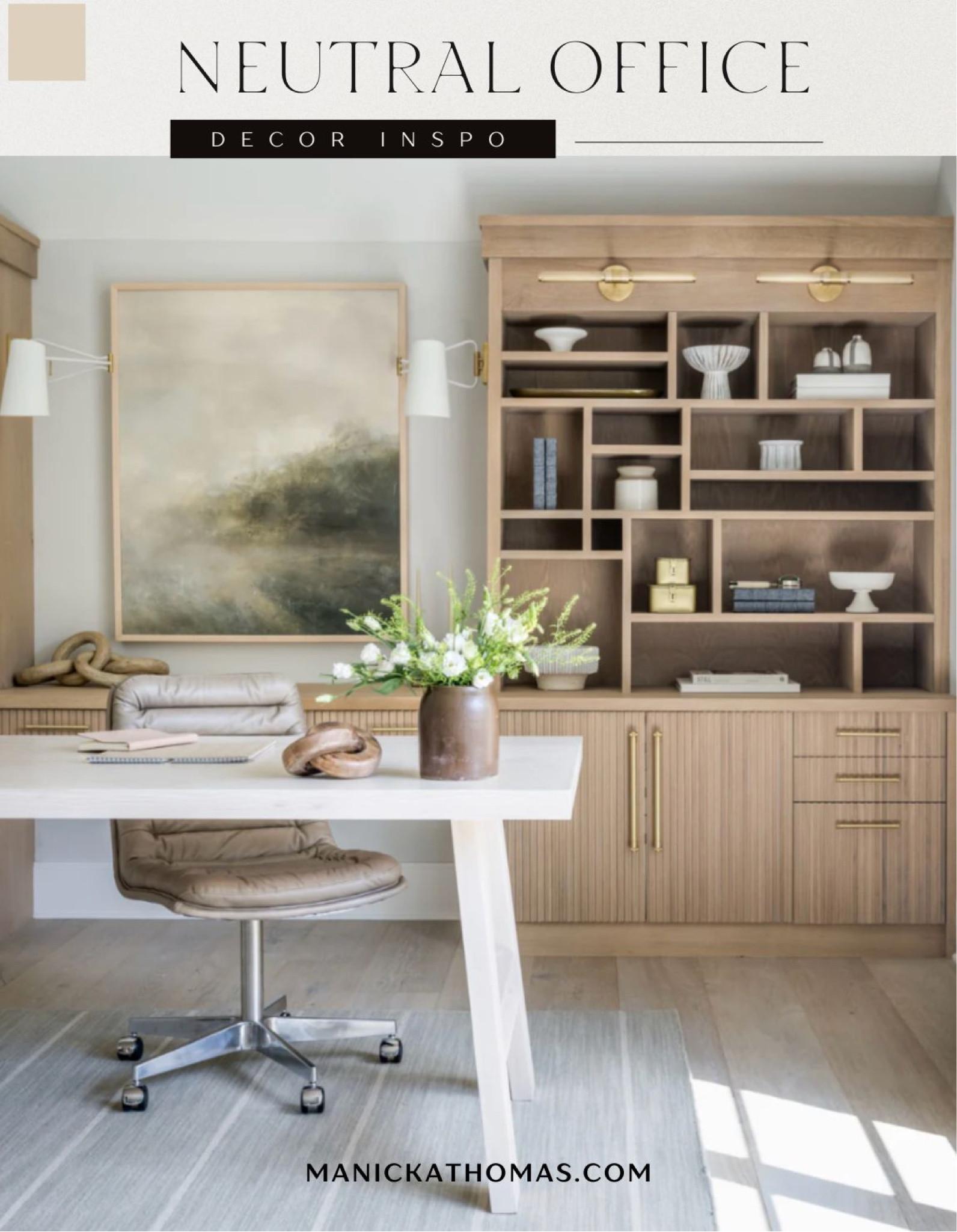 Neutral office inspo 

#LTKhome