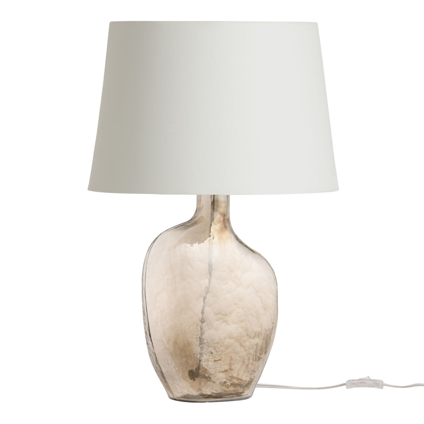 Amber Blown Glass Organic Textured Table Lamp Base | World Market