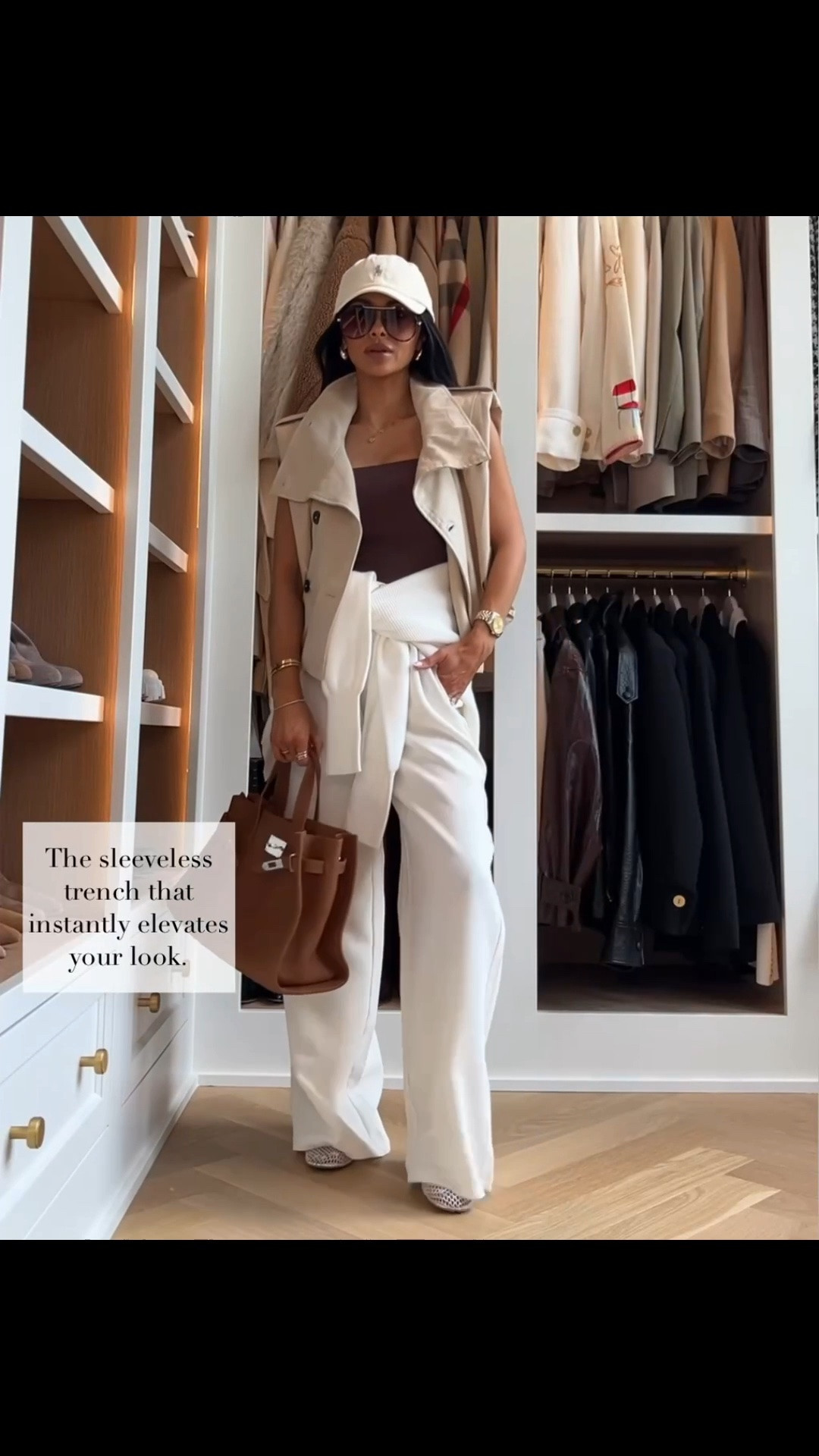 Zara new arrivals for fall / airport outfit ideas 
Zara sleeveless trench 
Amazon the lodge white pants

#LTKOver40 #LTKTravel #LTKootd