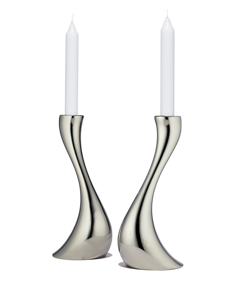 Georg Jensen Cobra candleholders set of two