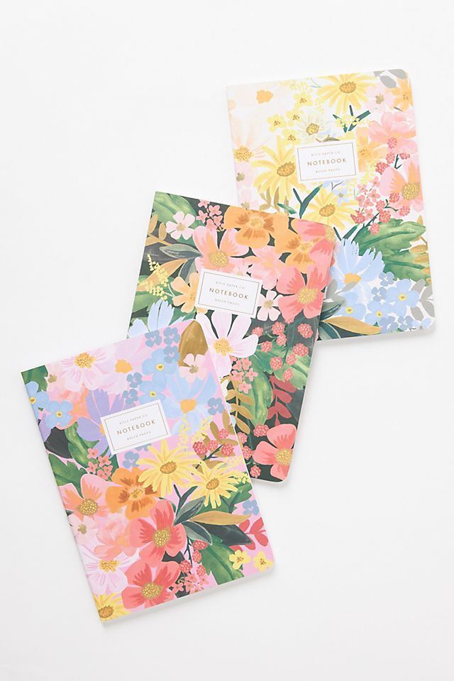 Rifle Paper Co. Marguerite Journals, Set of 3 | Anthropologie (US)