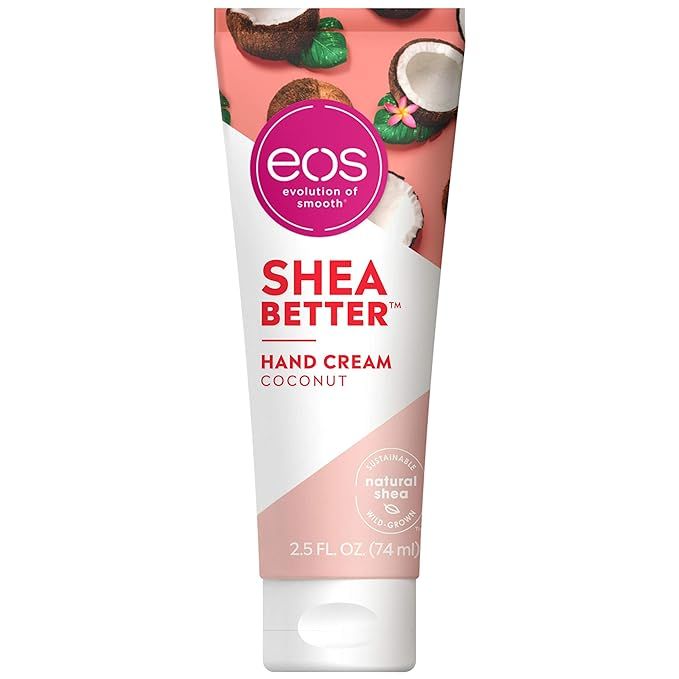 Amazon.com: eos Shea Better Hand Cream - Coconut, Natural Shea Butter Hand Lotion and Skin Care, ... | Amazon (US)