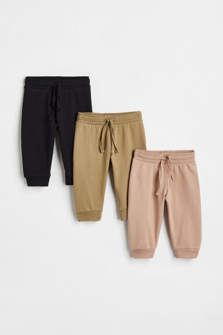 3-pack Cotton Joggers | H&M (US + CA)