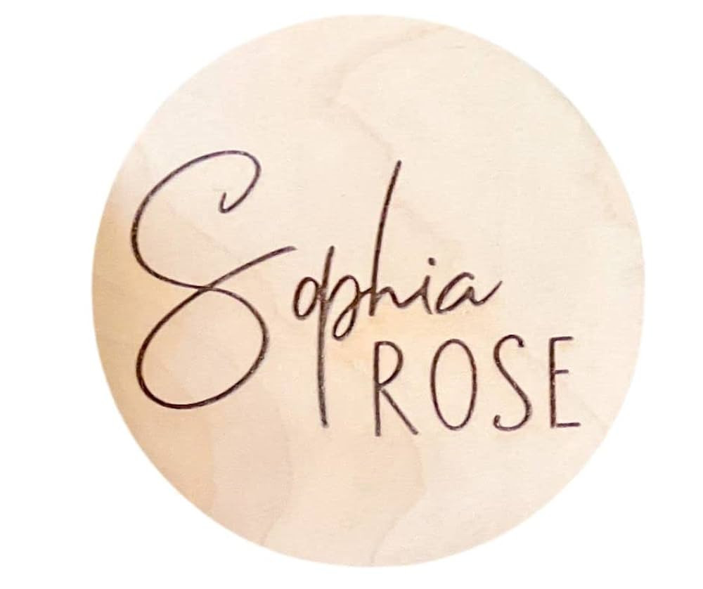 Personalized Newborn Announcement Sign for Hospital - Single/Double Sided - Wooden Birth Announce... | Amazon (US)