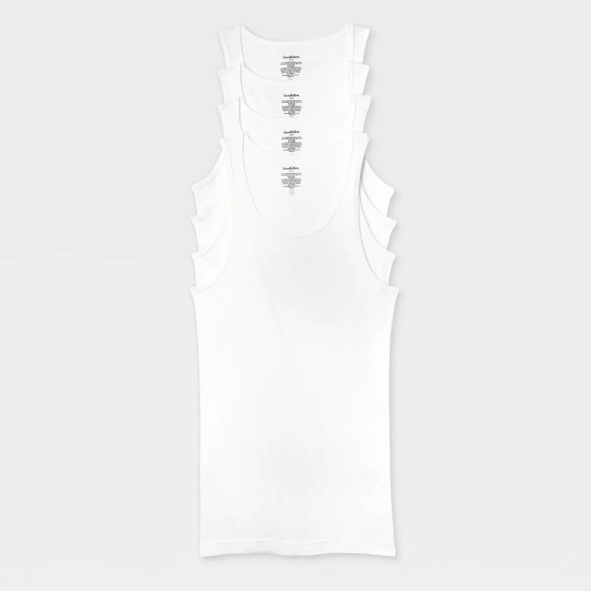 Men's 4pk Ribbed Tank Top - Goodfellow & Co™ | Target