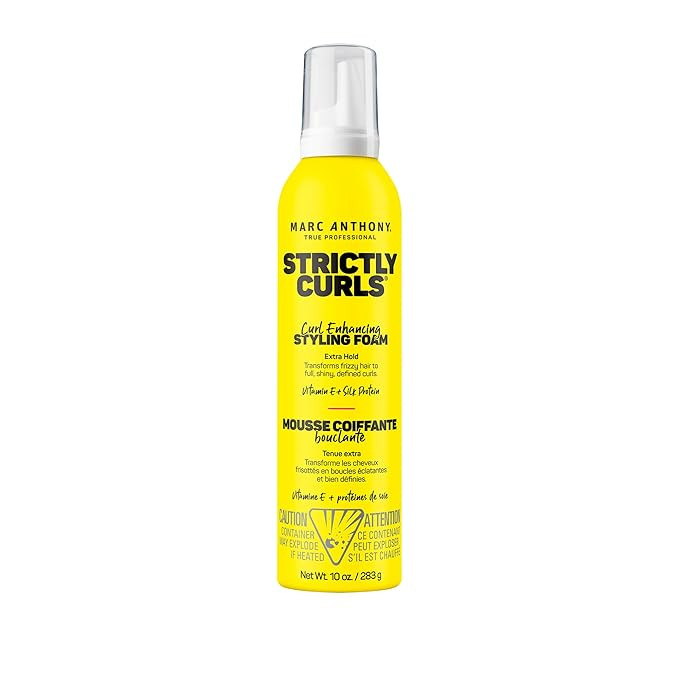 Marc Anthony Curl Enhancing Styling Foam, Extra Hold, Strictly Curls - Vitamin E & Silk Proteins ... | Amazon (US)