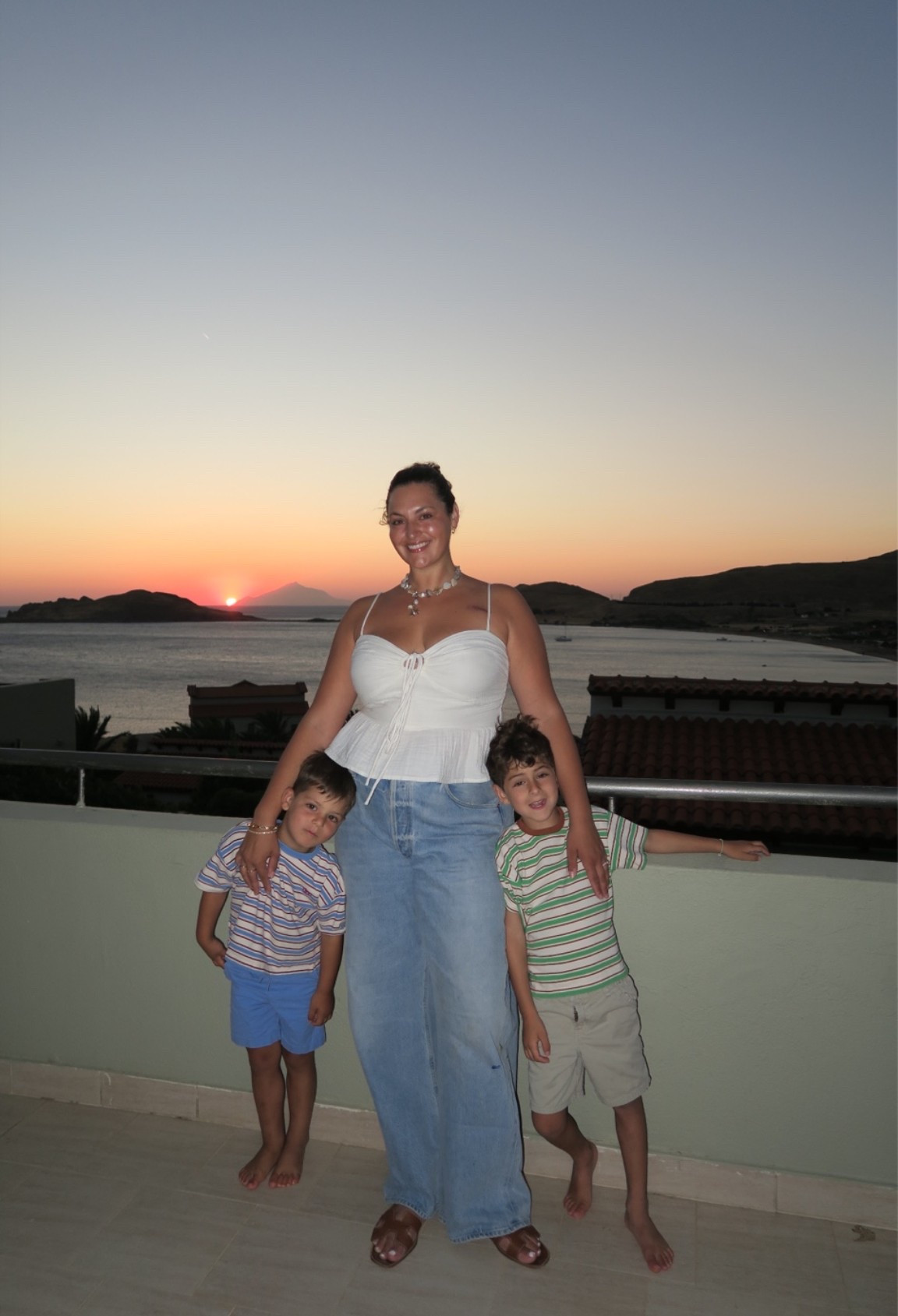 family vacation look | similar white tanks + boys short + sandals are linked

#LTKootd #LTKmomlife #LTKSeasonal