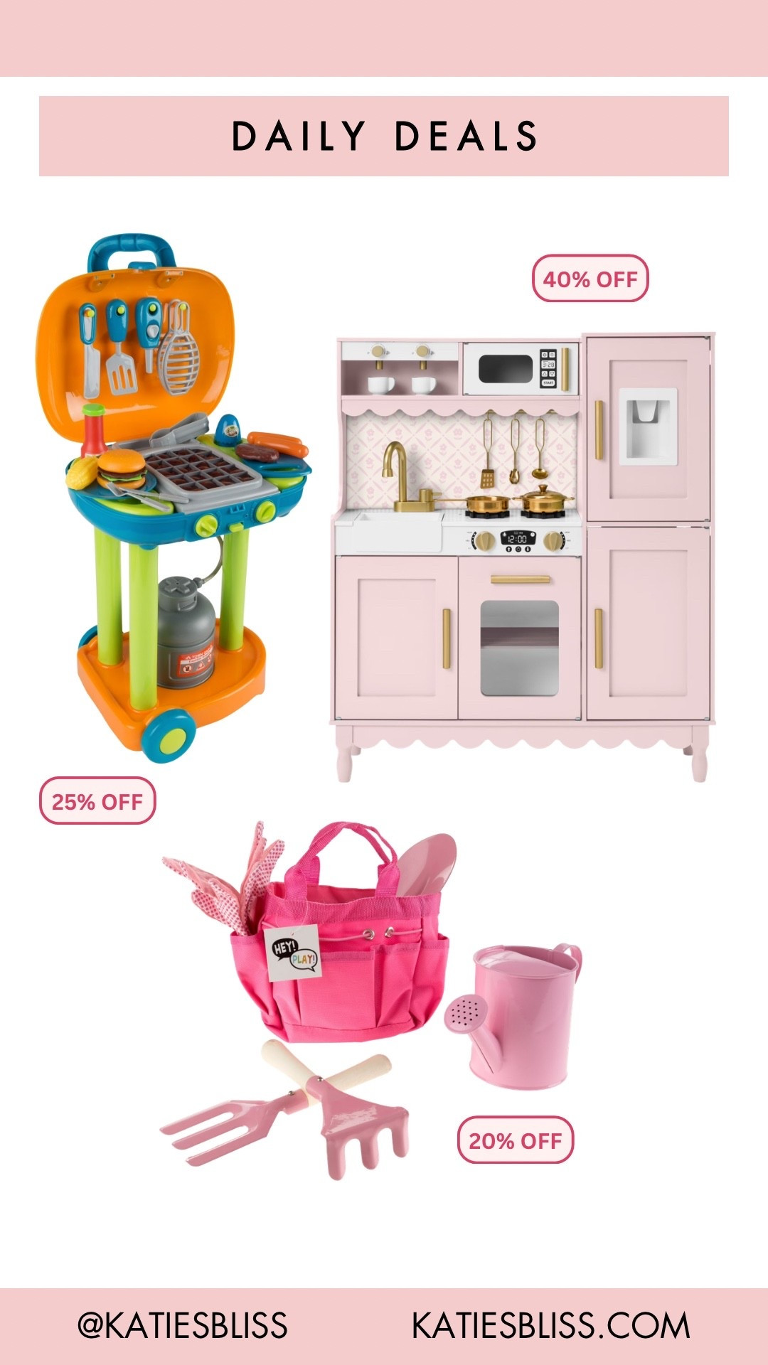 Daily deals ✨

Walmart. Deals. Sale. Markdown. Roll back. Outdoor. Toys. Grill. Gardening. Play kitchen. Kids. 



#LTKSaleAlert #LTKKids #LTKHome
