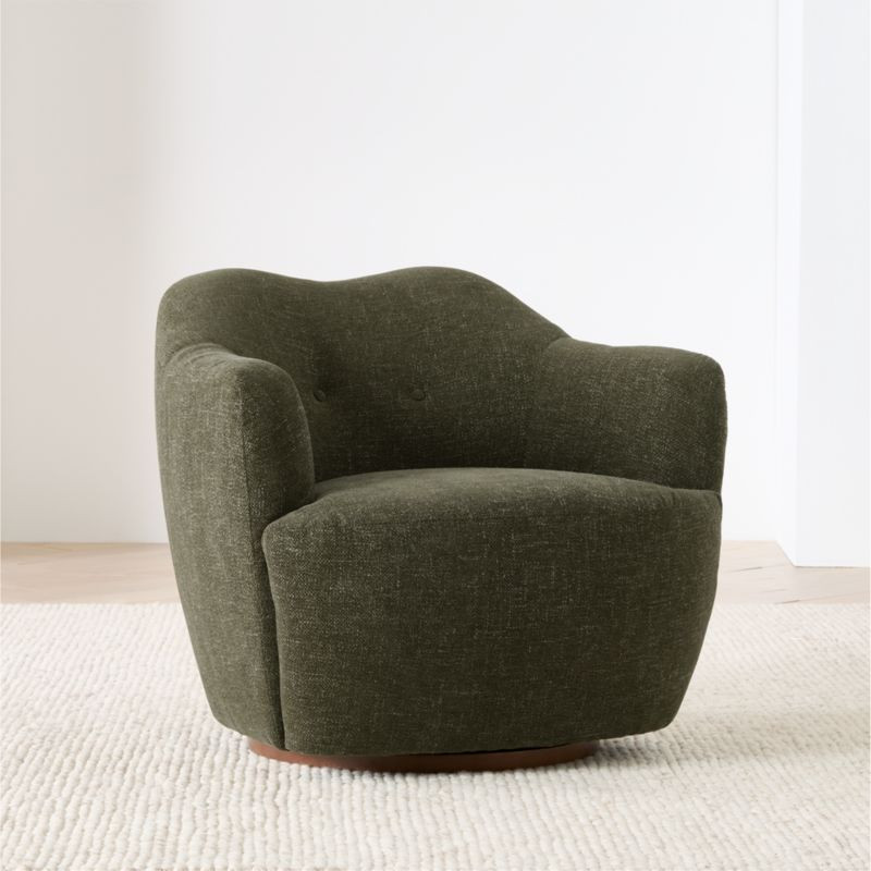 Apero Swivel Accent Chair | Crate & Barrel