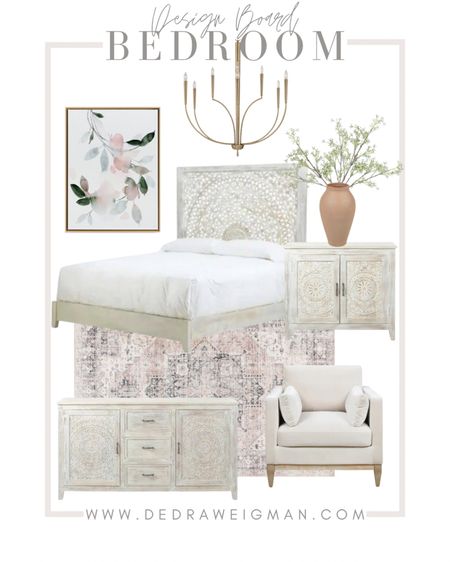 Bedroom design inspiration! Loving this modern coastal bed, nightstand and dresser! Perfect neutral home decor! 

#bedroomdecor #homedecor #homeaccents 

#LTKhome #LTKstyletip #LTKFind