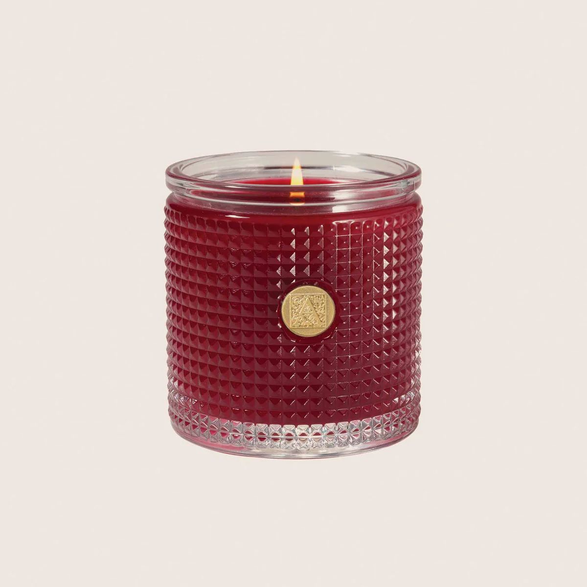 The Smell of Christmas - Textured Glass Candle | Aromatique