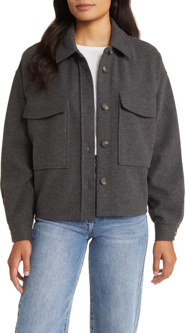 beachlunchlounge Double Face Crop Jacket | Nordstrom | Nordstrom