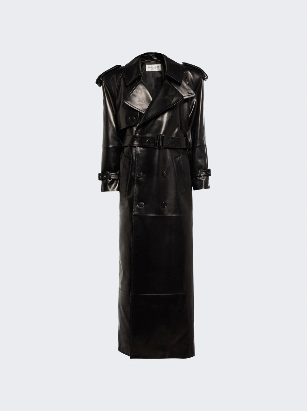 Laminated Trench Coat Black | The Webster