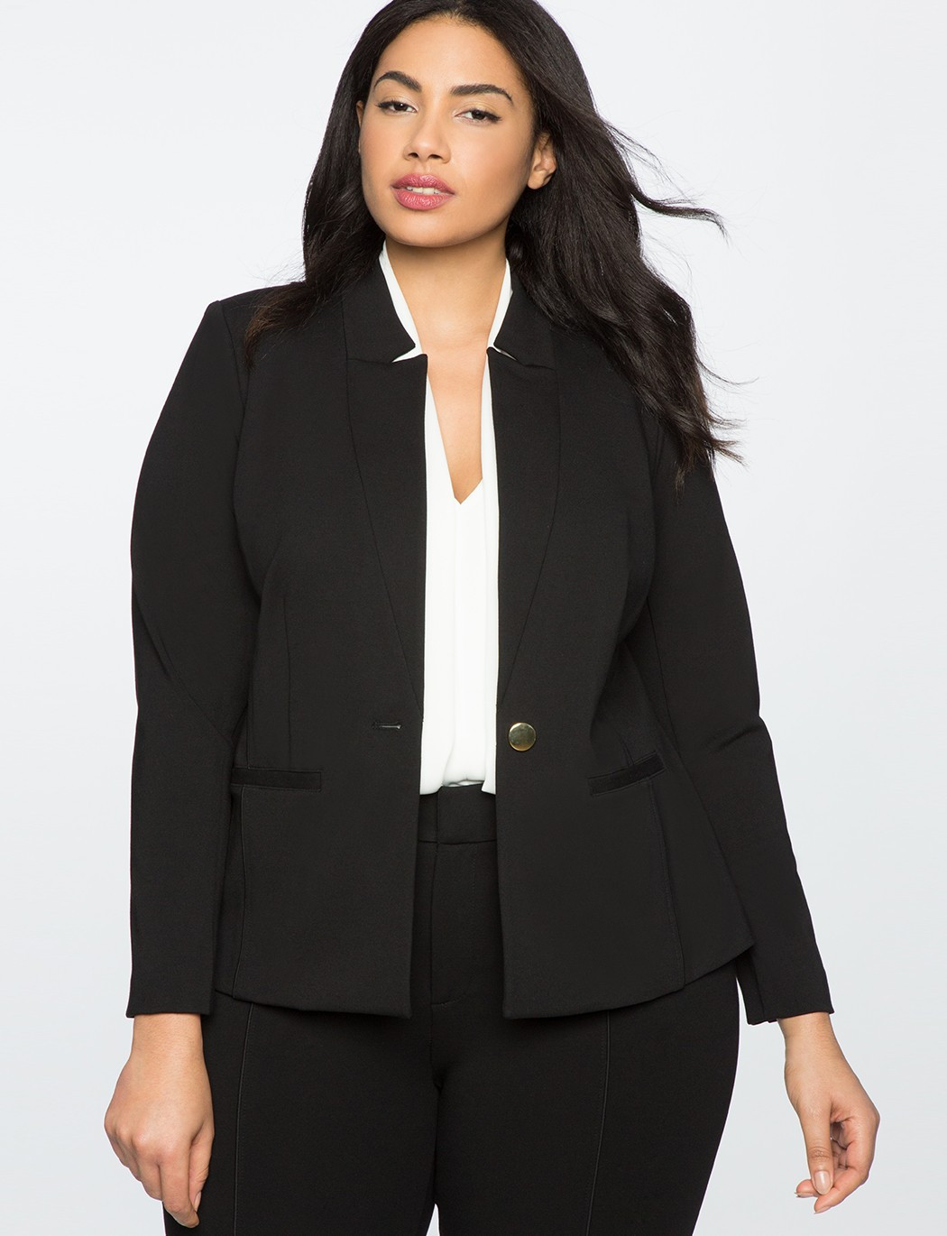 The Ultimate Suit Blazer | Women's Plus Size Coats + Jackets | ELOQUII | Eloquii