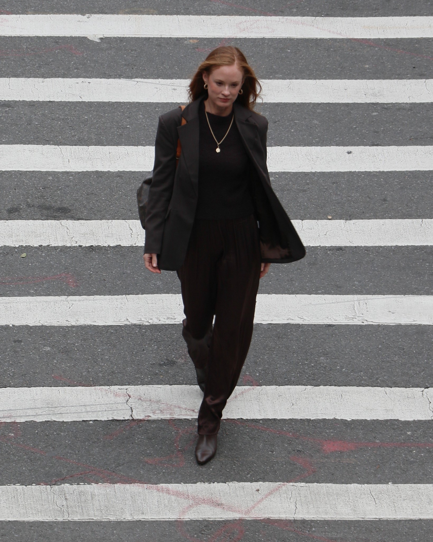 Silky autumn street style in chocolate brown

#LTKSeasonal #LTKStyleTip #LTKOver40