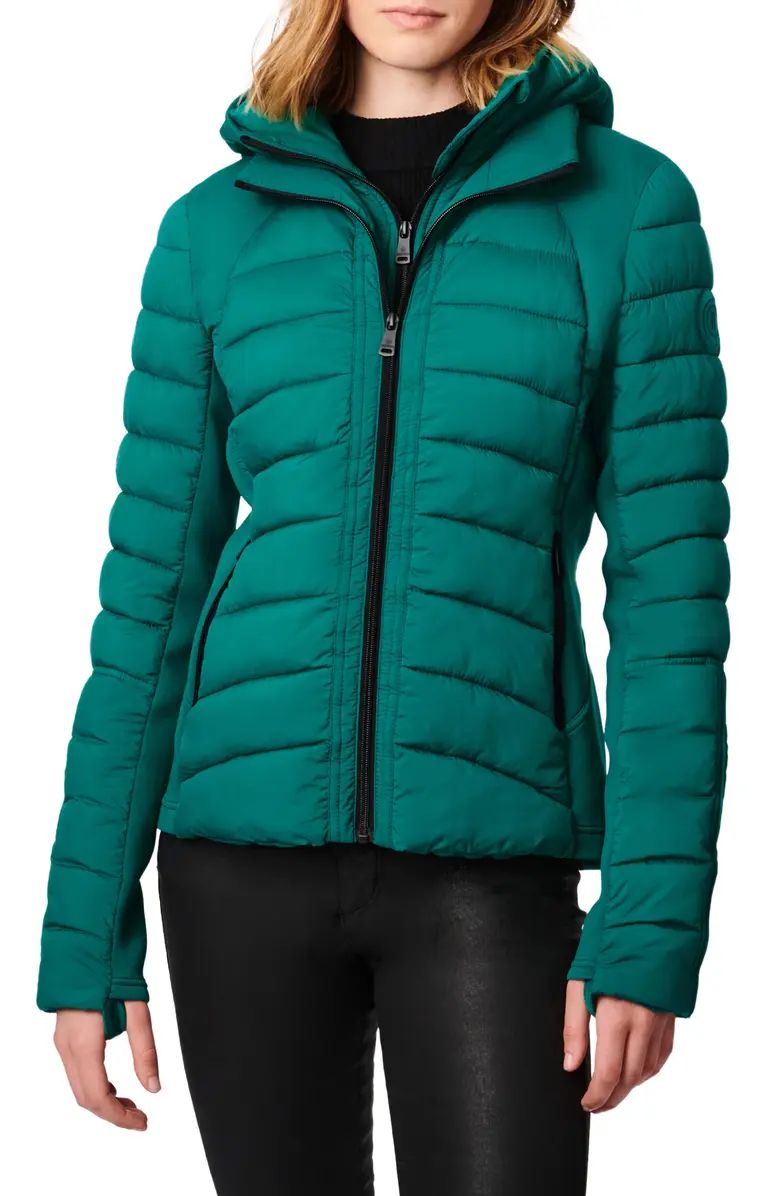 Bernardo Hooded Quilted Water Repellent Jacket | Nordstrom | Nordstrom