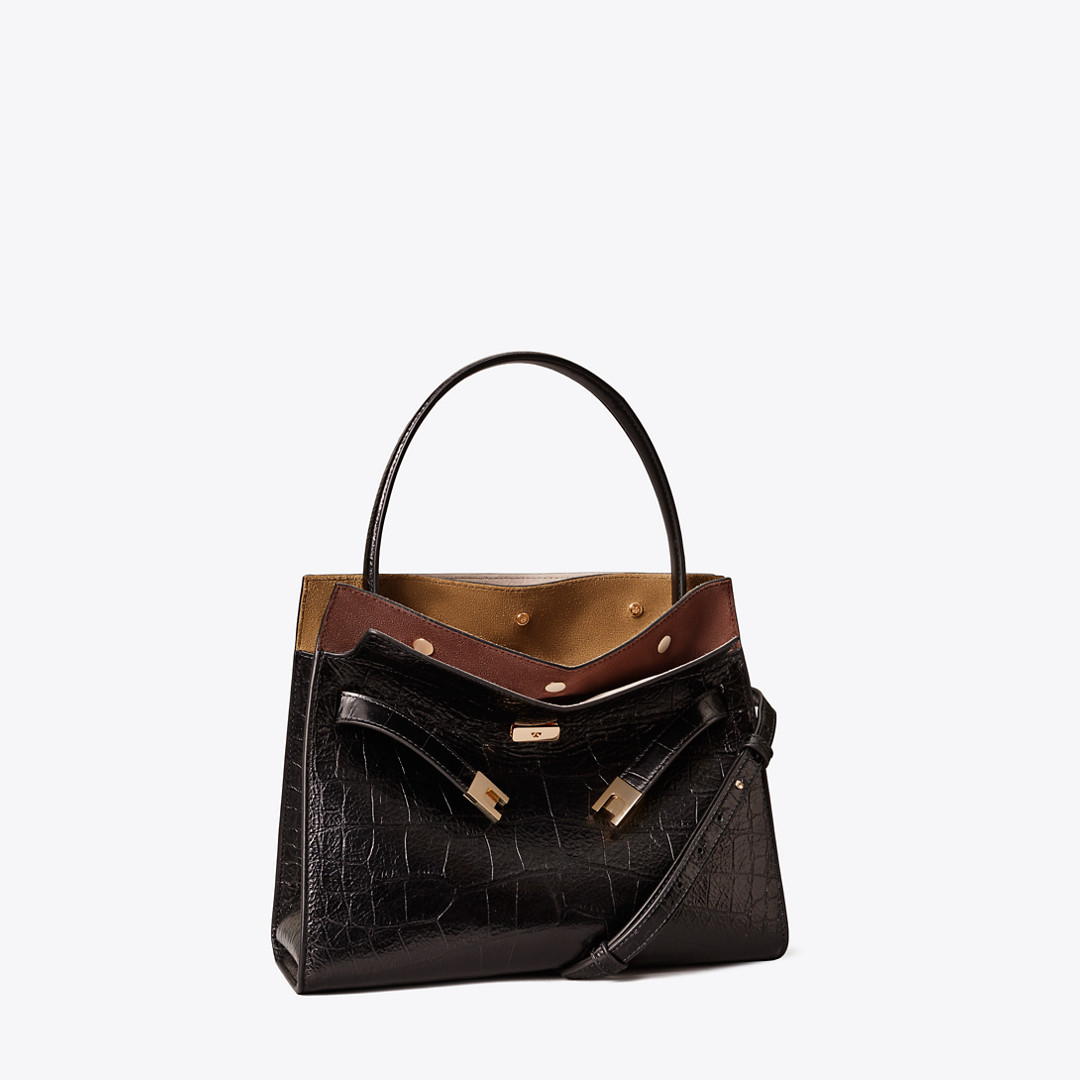 Tory Burch Small Lee Radziwill Embossed Double Bag | Tory Burch (US)