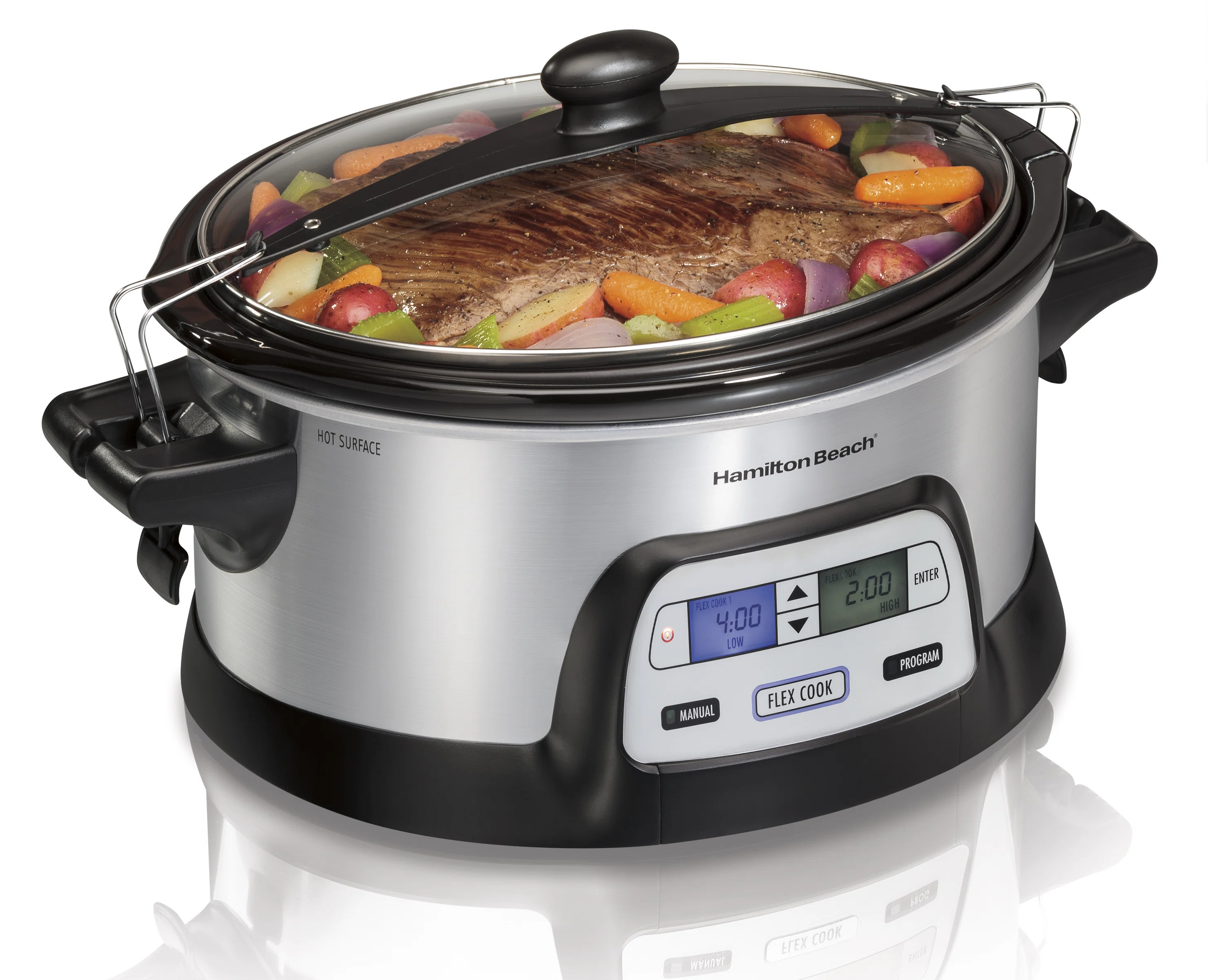 Hamilton Beach® FlexCook™ Stay or Go® 6-Quart Programmable Slow Cooker with Dishwasher Safe C... | Wayfair North America