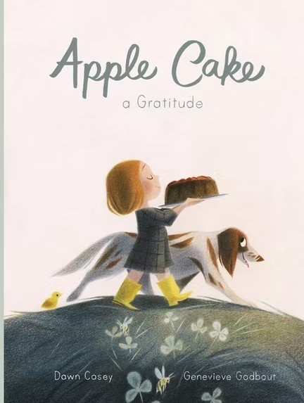 In this simple rhyming story from the author of Held in Love, a child says thank you for the gifts nature provides, from hazelnuts in the hedge to apples from the tree, eggs from the hens to milk from the cow. Eventually, the family has enough ingredients to make something special...a delicious apple cake!

With captivating illustrations that brim with emotion, this sweet picture book encourages children to be grateful for the world around them--the perfect read for Thanksgiving. A recipe for apple cake at the end allows you and your child to share in the joyful gratitude.