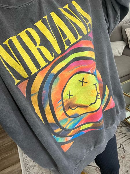 Nirvana sweatshirt, oversized sweatshirt 

#LTKSeasonal #LTKsalealert #LTKGiftGuide