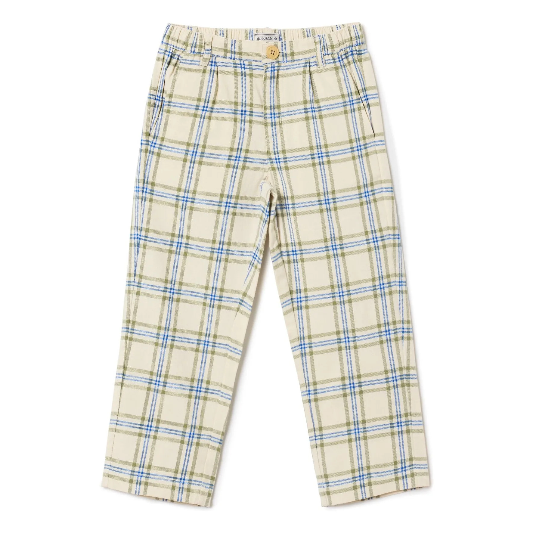 Karierte Hose Mini | Seidenfarben | Smallable