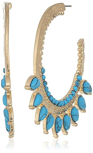 Danielle Nicole Golden Burst Hoop Earrings | Amazon (US)