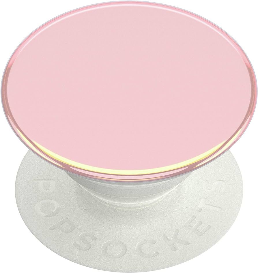 PopSockets: PopGrip with Swappable Top for Phones and Tablets - Pink Chrome | Amazon (US)