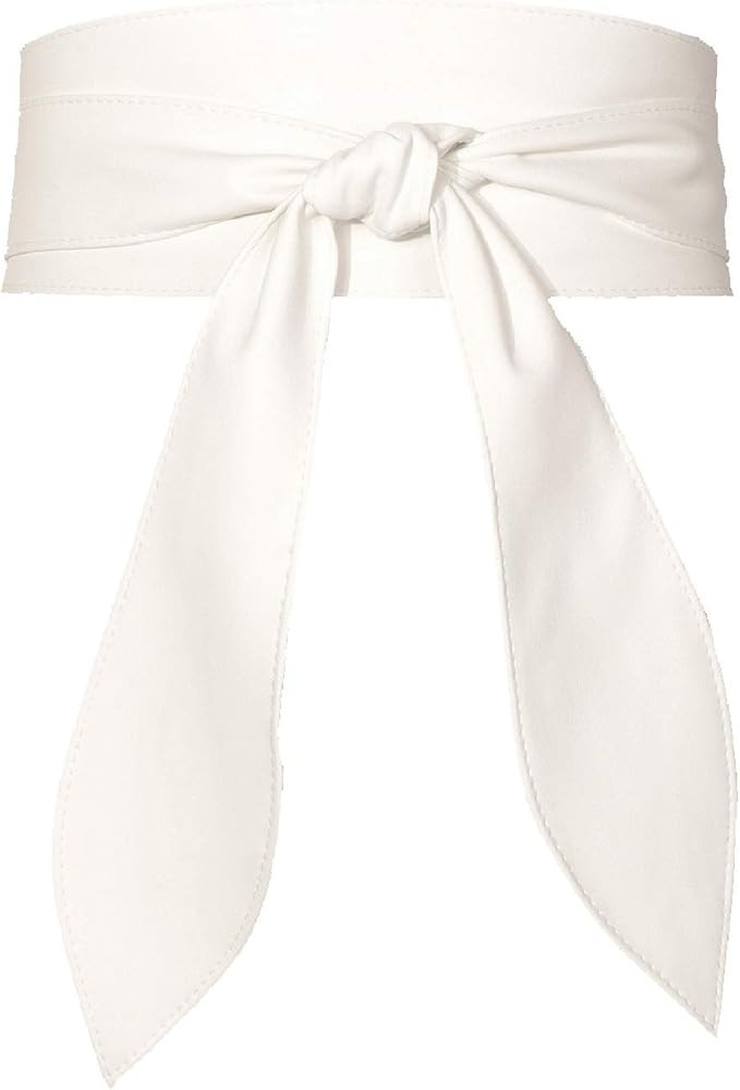 Earnda Womens Fashion Obi Belt Wrap Wide Cinch for Dress Solid Color Belts | Amazon (US)
