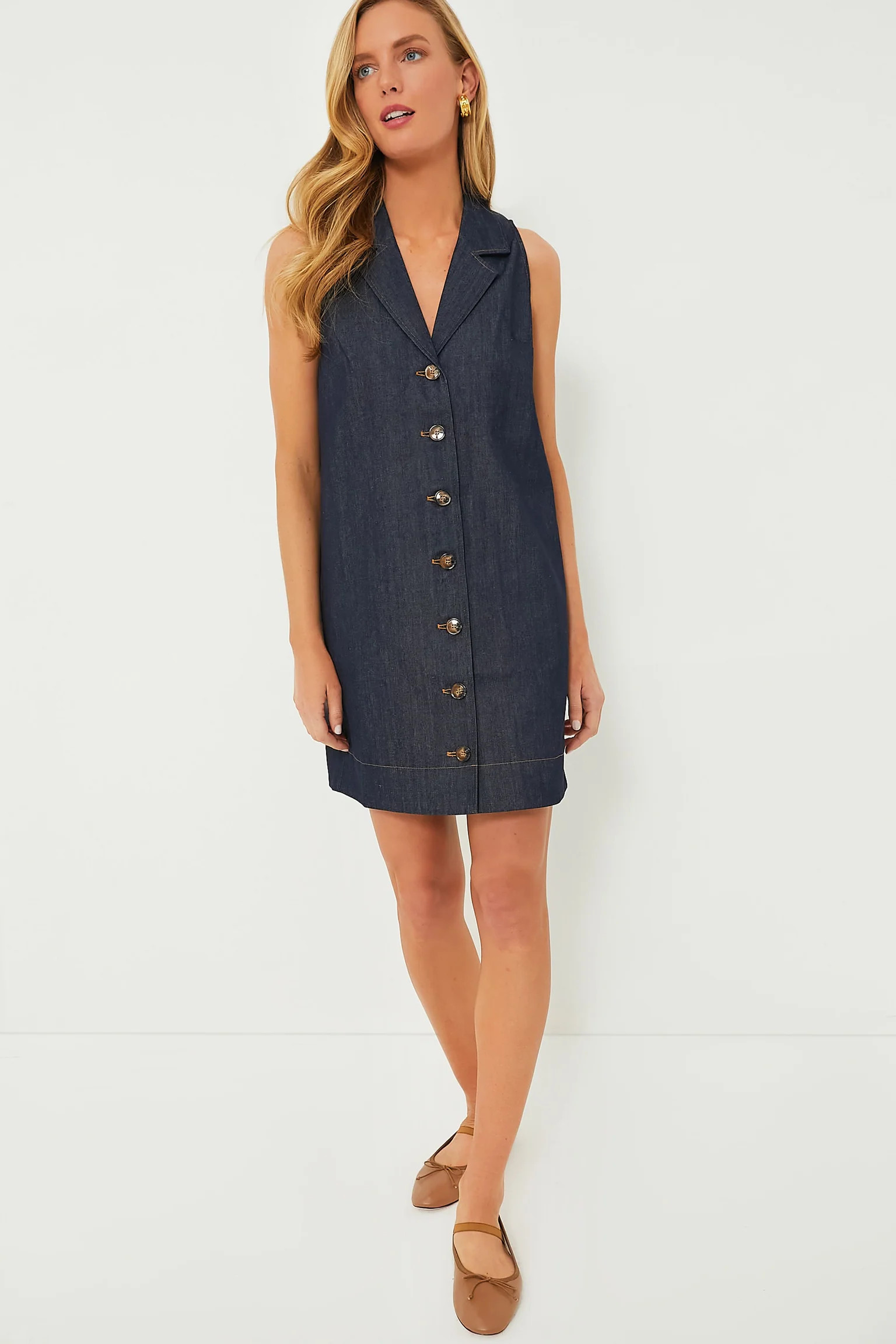 Denim Sleeveless Micah Dress | Tuckernuck (US)