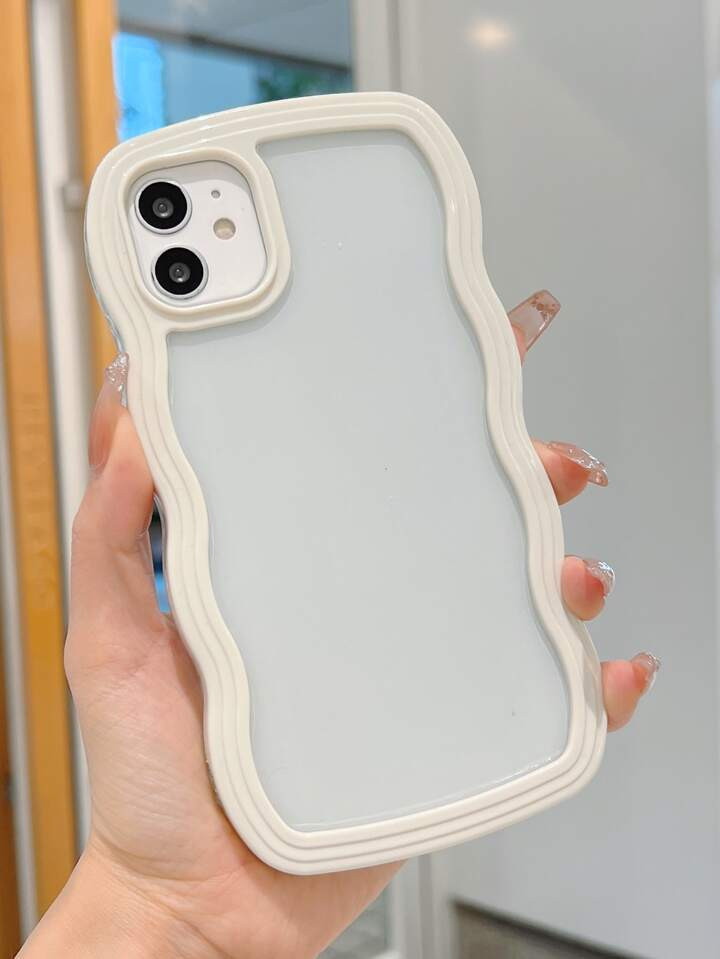 Transparente Handyhülle mit Welle Kante | SHEIN