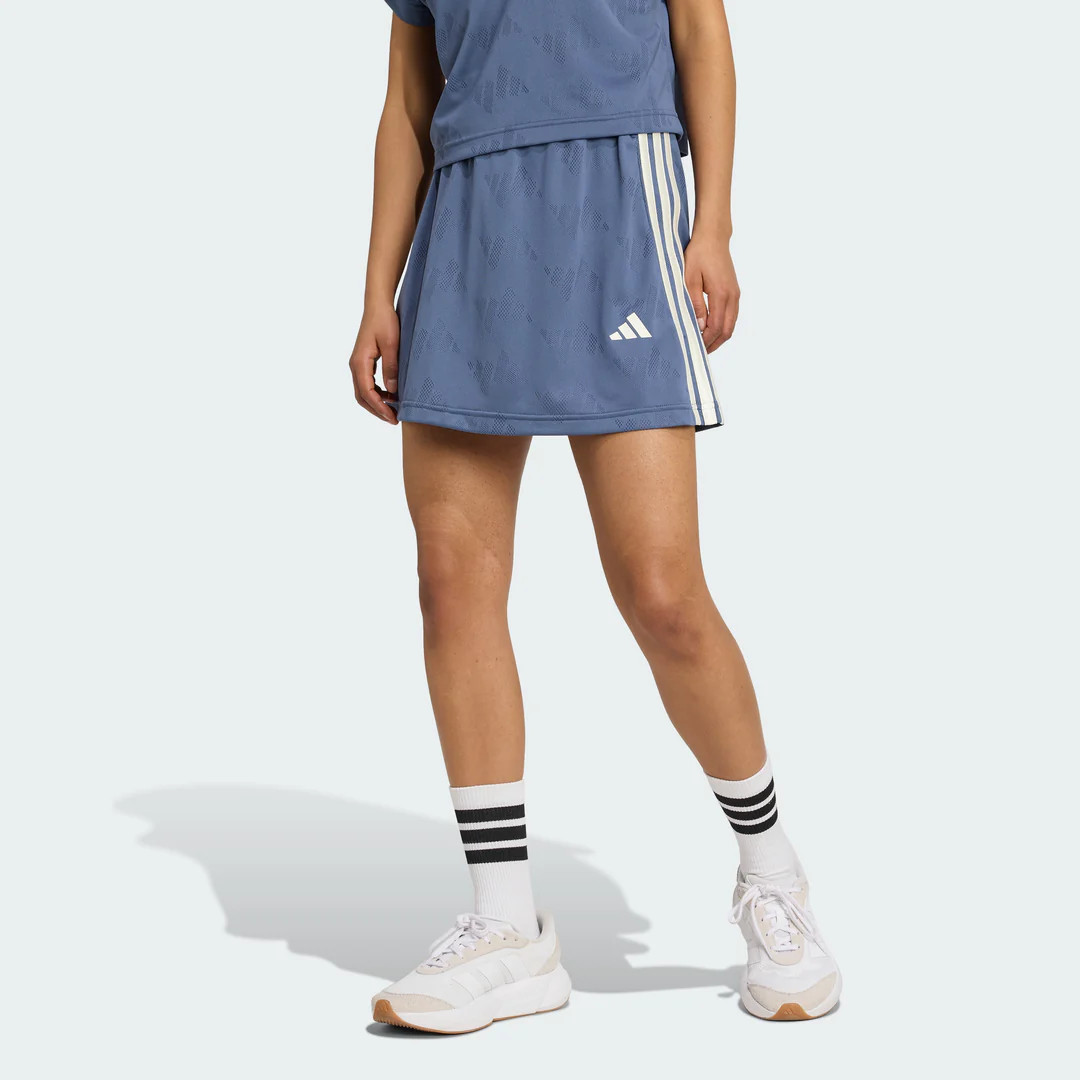 Women's adidas Stadium 3-Stripes Tennis Inspired Jacquard Skirt With Short | Shop Simon