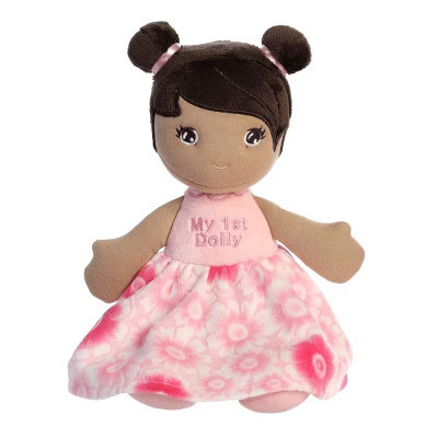 ebba Medium First Doll Elegant Baby Stuffed Doll Pink 12" | Target