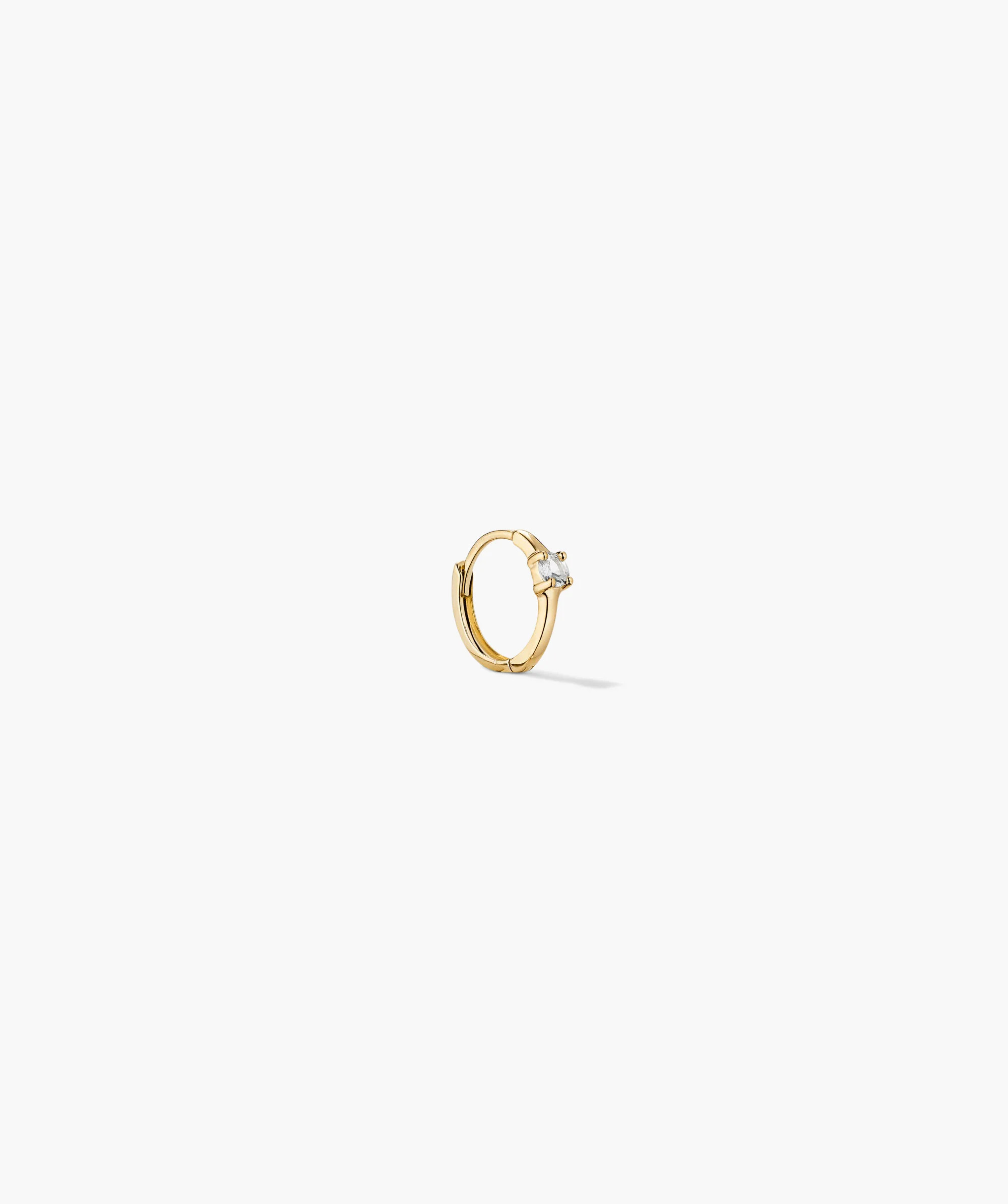 Single Colored Mini Hoop | Mejuri Fine Crew