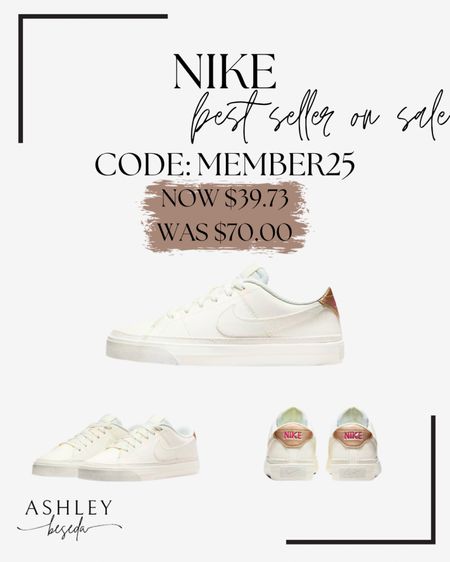 Best selling Nike sneakers on major sale right now! Use code MEMBER25

Nike / court legacy / sneaker / tennis shoes 

#LTKfindsunder50 #LTKsalealert #LTKshoecrush