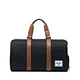 Amazon.com | Herschel Novel Duffel Bag, Black/Tan Synthetic Leather, Classic 42.5L | Carry-Ons | Amazon (US)