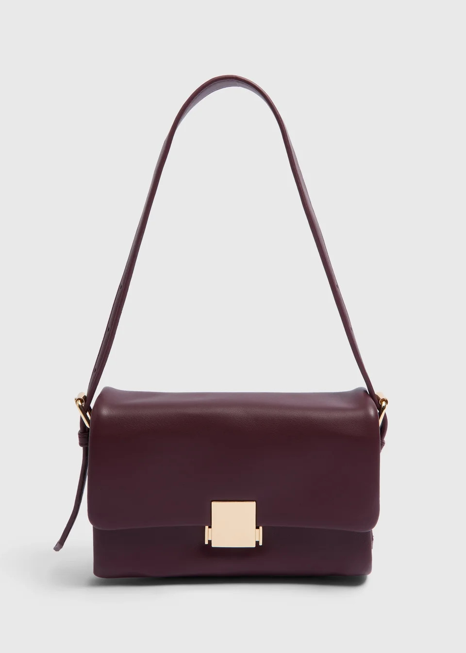 Burgundy Smooth Shoulder Bag | Matalan (UK)