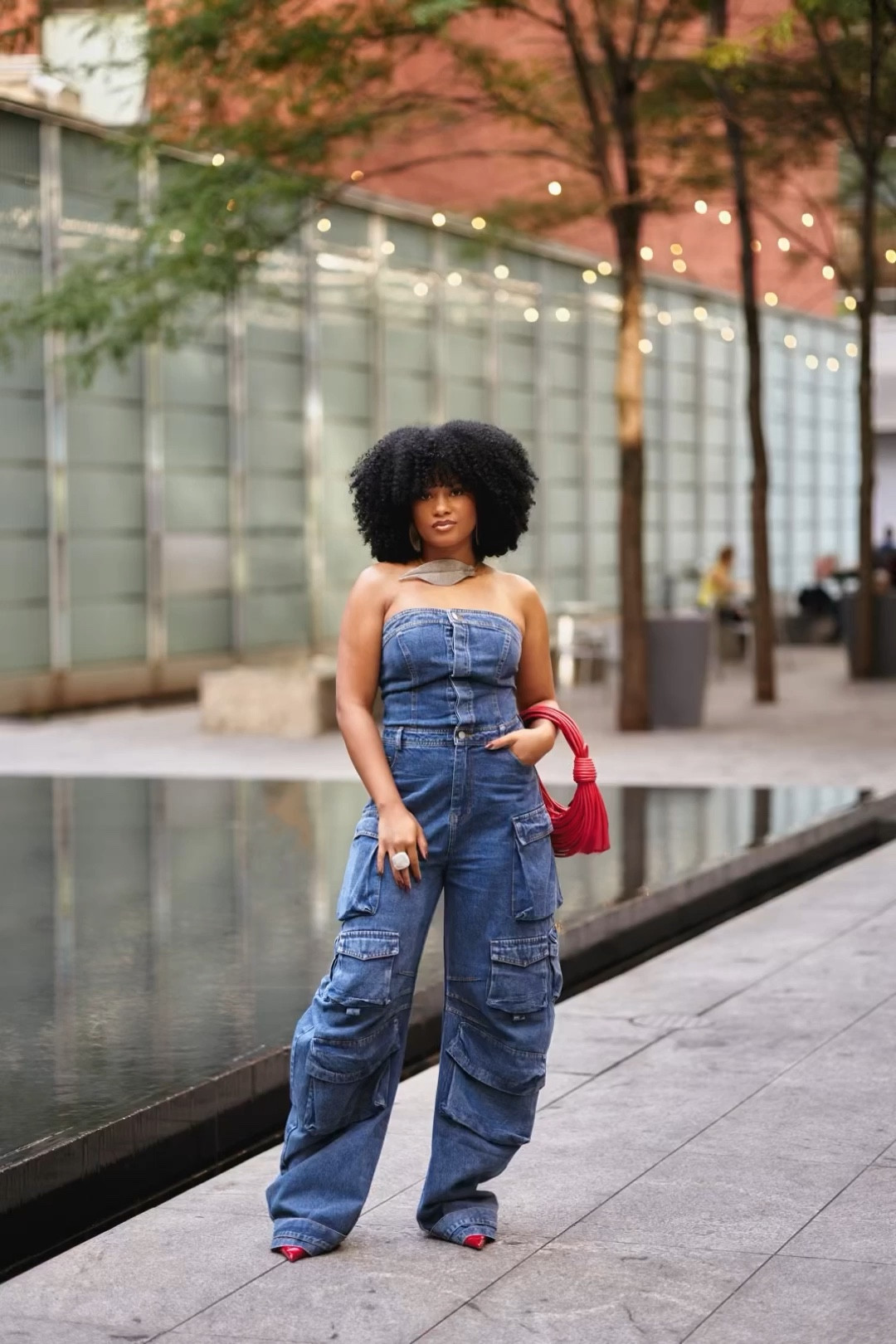 NYFW DAY 3 daytime look. I LOOOVE a good cargo jumpsuit!! they make for a great transitional outfit as we get ready for fall. I found it at EDGE at the mall but have linked some similar items below 🫶🏾

#LTKfindsunder100 #LTKSeasonal #LTKstyletip