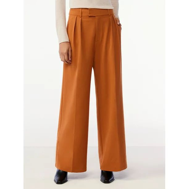 Scoop Women's Wide Leg Trousers - Walmart.com | Walmart (US)