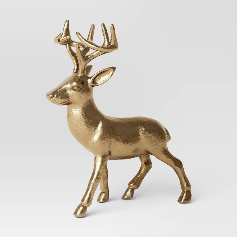 Standing Deer Figurine Gold - Threshold&#8482; | Target