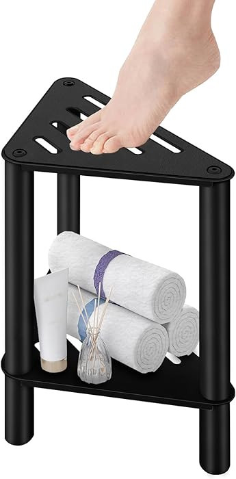 Shower Foot Rest, Shower Stool for Inside Shower, Stainless Steel Waterproof Shower Stool for Sha... | Amazon (US)