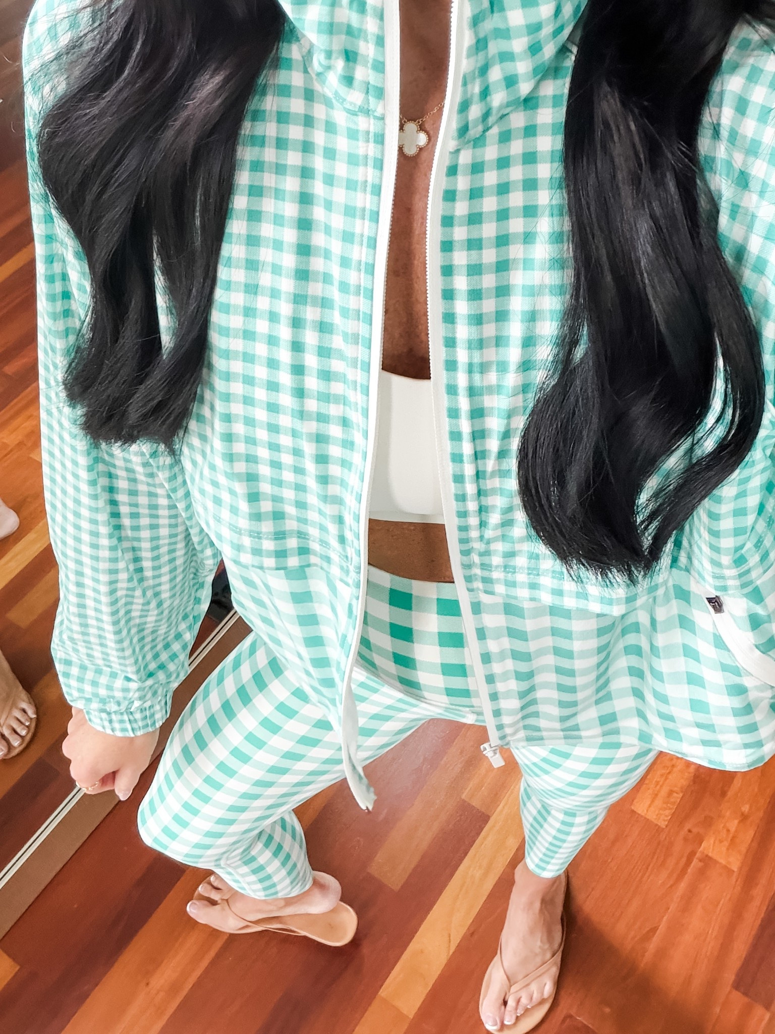 Love this gingham workout set
Wearing small in all
@Target 

#LTKfitnessgoals #LTKActive #LTKootd