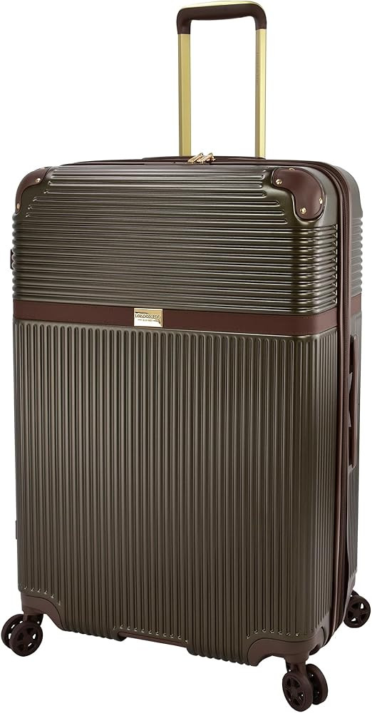 London Fog Brentwood IV 29" Expandable Spinner Hardside Suitcase, Sedona Bronze | Amazon (US)