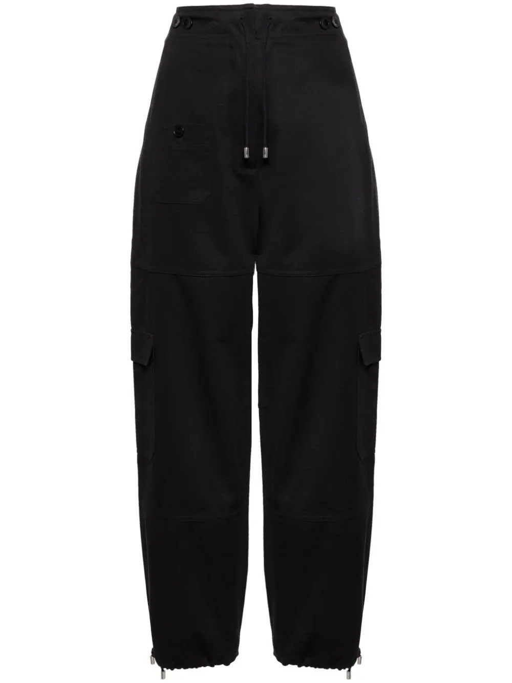 TOTEME cotton cargo trousers - Black | Farfetch Global