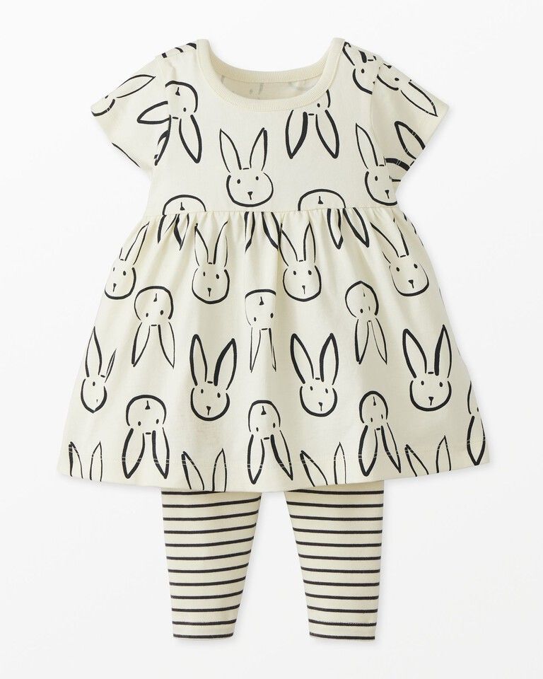 Baby Print Dress & Leggings Set | Hanna Andersson