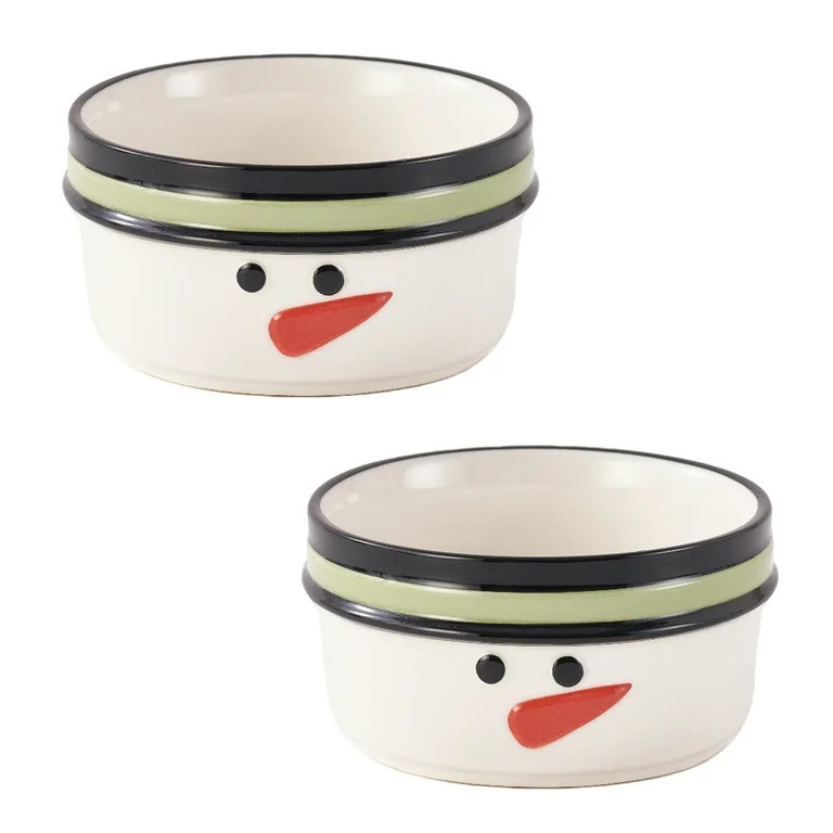 Holiday Time Snowman Ramekins Set of 2 | Walmart (US)