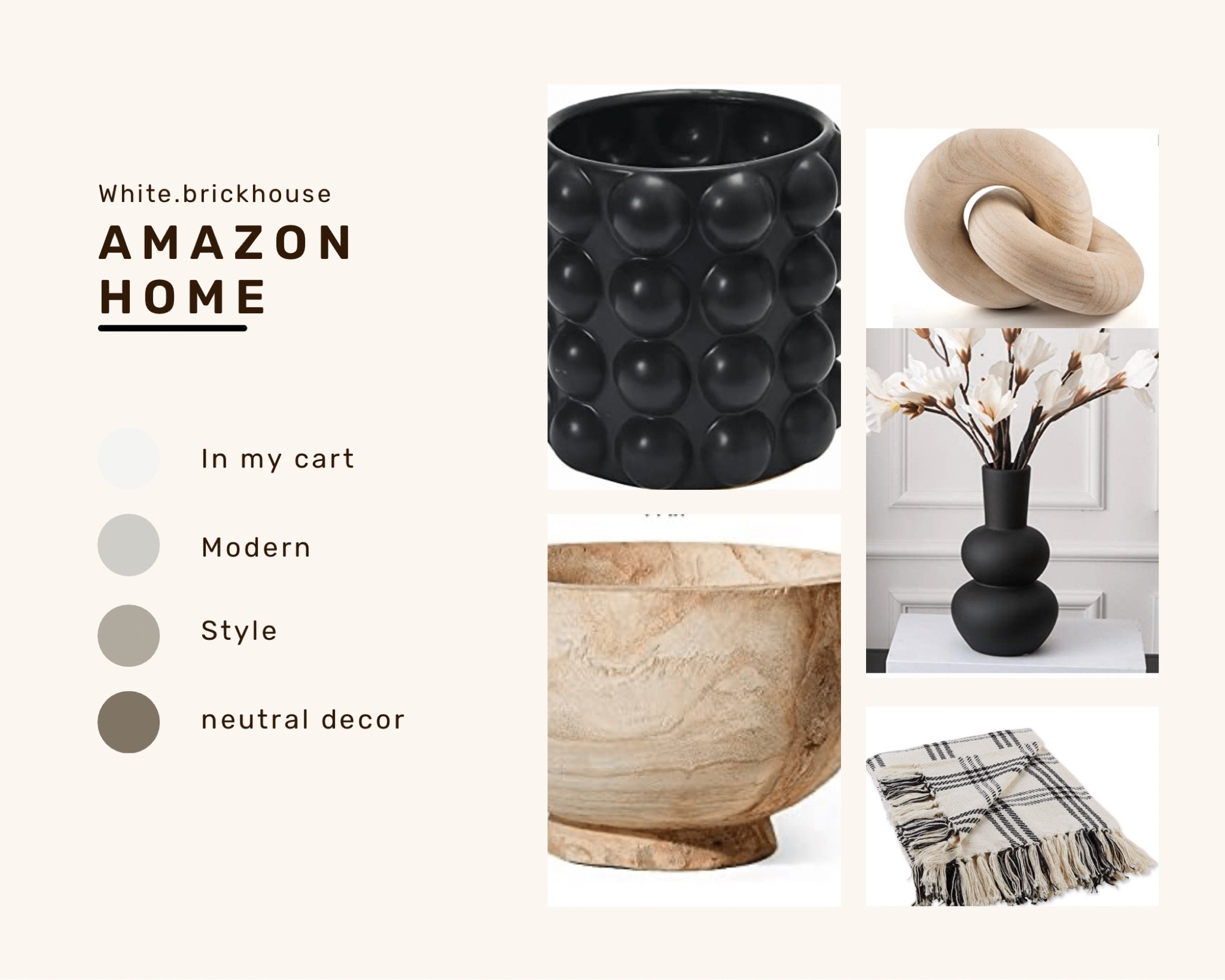 Amazon modern home

Neutral decor. Modern. Black & white decor. Found it on amazon. Shelf styling 
Currently in my cart

#LTKstyletip #LTKhome