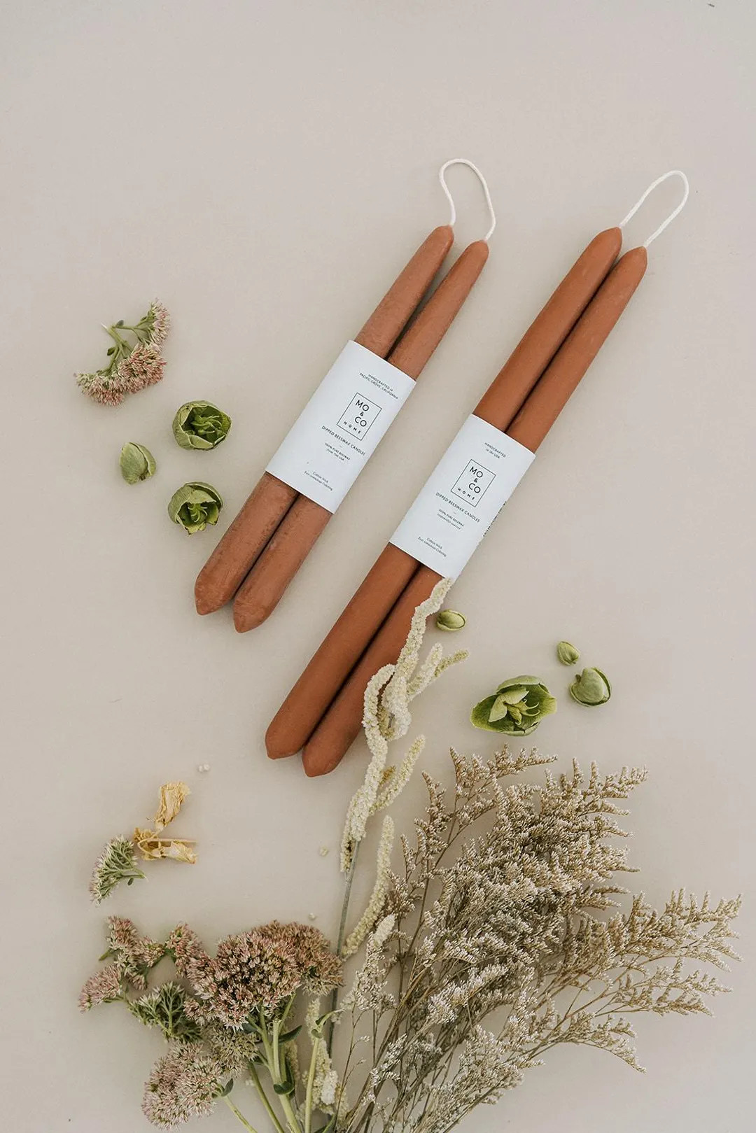 Beeswax Taper Candles Beeswax Candles, Terra Cotta Red Taper Candles, Spring Decor, Easter Table ... | Etsy (US)