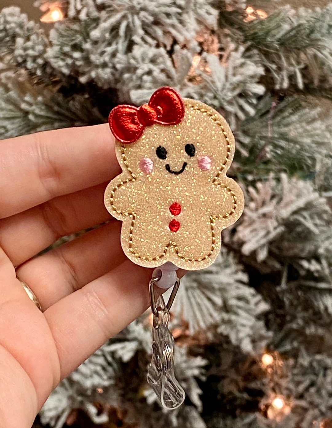 Last Day to Order  Gingerbread Badge Reel  Glitter Badge - Etsy | Etsy (US)